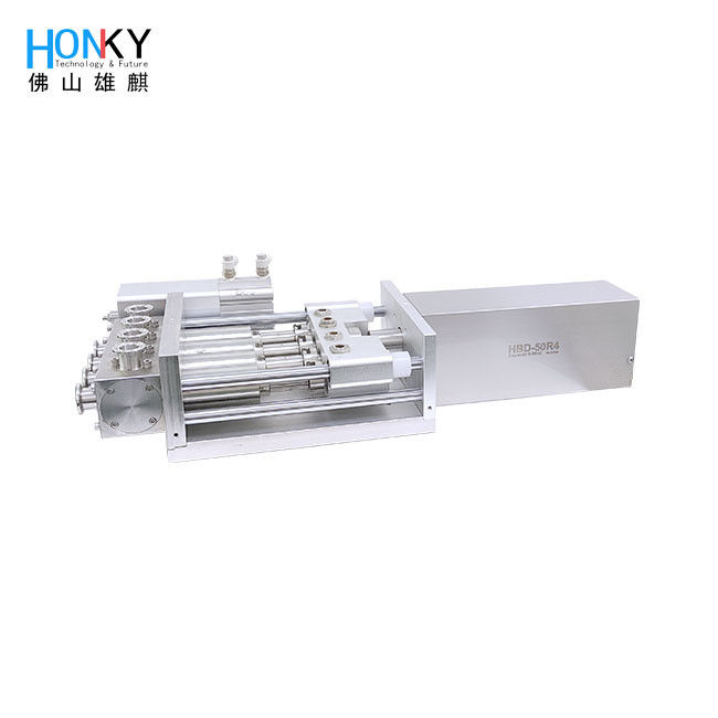 उच्च चिपचिपाहट वाले तरल पदार्थों के लिए 0.4KW की शक्ति और 1-10ml से 5-50ml तक भरने के आकार के साथ मल्टी हेड सिरेमिक फिलिंग पंप