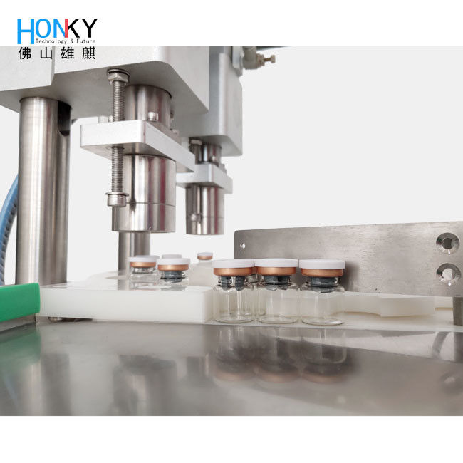 ग्लास शीशी सील करने के लिए डबल हेड और 3600 बीपीएच के साथ स्वचालित शीशी ढक्कन मशीन