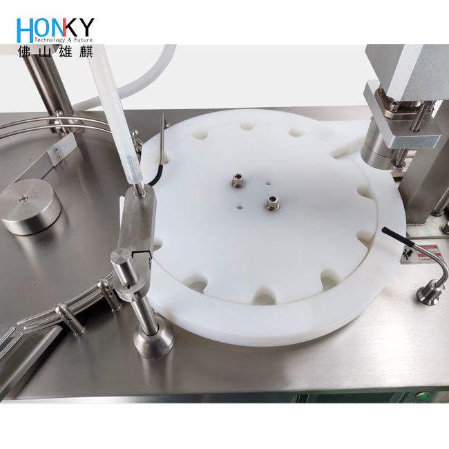 अर्ध-स्वचालित 3ml एसेंस फ्लास्क भरने और कैपिंग मशीन
