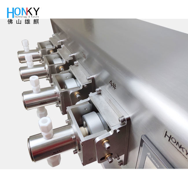 4 Heads Ceramic Pump Filling System with 0.5% Accuracy for Pharma