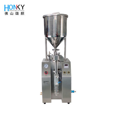 उच्च परिशुद्धता सिरेमिक पंप के साथ 50w 12ml जेल सिरिंज पेस्ट भरने की मशीन