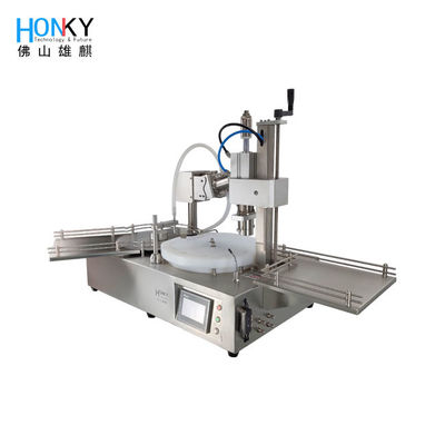 स्वचालित 10 मिलीलीटर ग्लास शीशी भरने कैपिंग मशीन 600W 25BPM