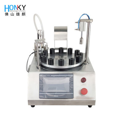 सिरेमिक पंप के साथ XQZGD 12B 2400 BPH कॉस्मेटिक Ampoule फिलिंग मशीन
