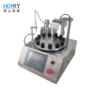 2400 BPH प्लास्टिक Ampoule शीशी बॉटलिंग और कैपिंग मशीन अर्ध स्वचालित
