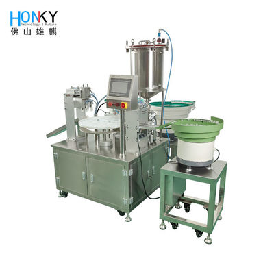 मालिश क्रीम के लिए AC220V स्वचालित भरने और कैपिंग मशीन