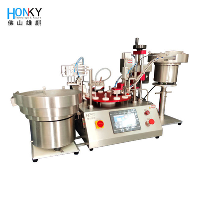उच्च परिशुद्धता पंप 2.9ml . के साथ 50Bpm छोटी स्वचालित फिलिंग कैपिंग मशीन
